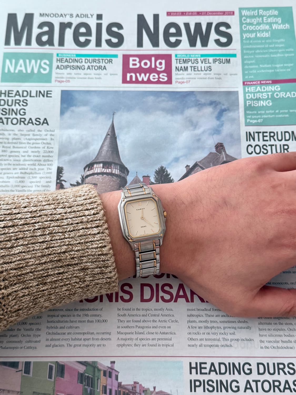 Seiko 세이코 Cadet 스퀘어 콤비 상품이미지6