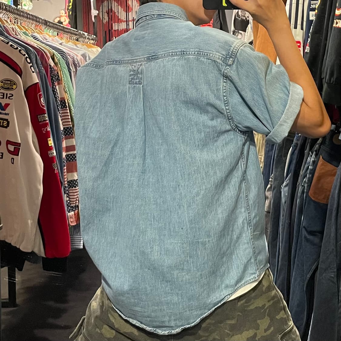 [IM] carhartt 칼하트 연청 데님 반팔셔츠 상품이미지8