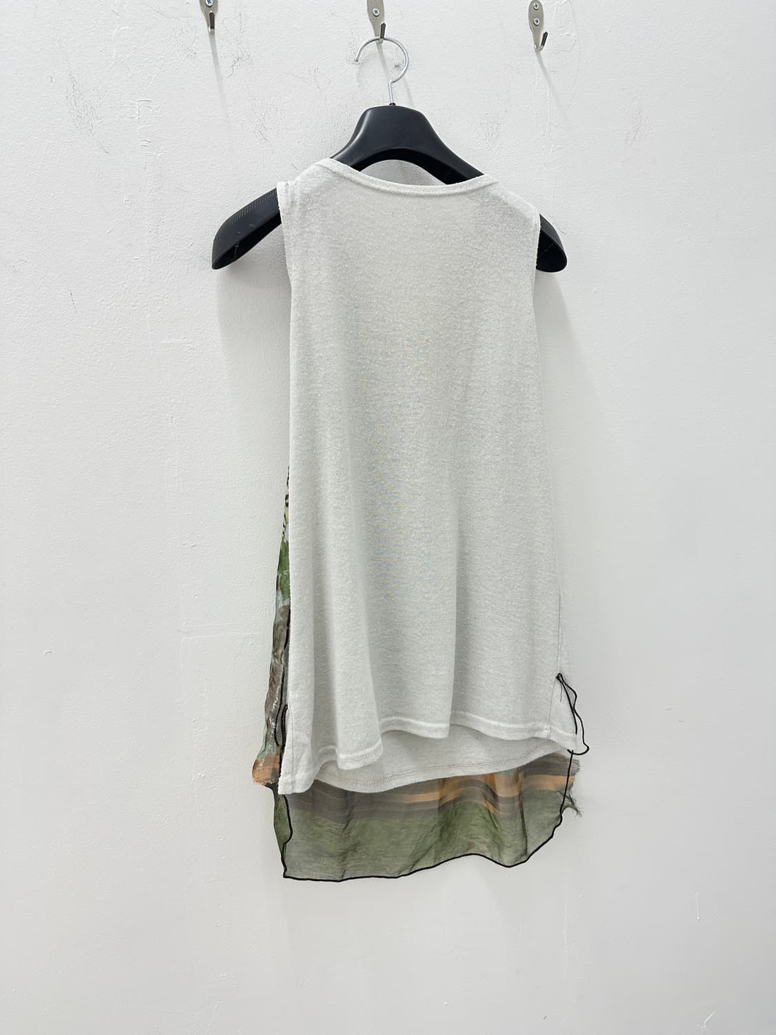 NONE vintage scarf sheer sleeveless 상품이미지5