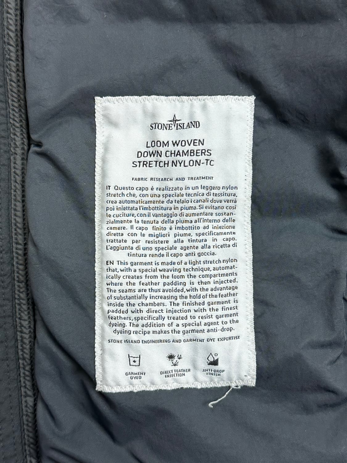 [M] 정품 스톤아일랜드 20FW 룸우븐 체임버스 경량패딩 자켓 상품이미지5