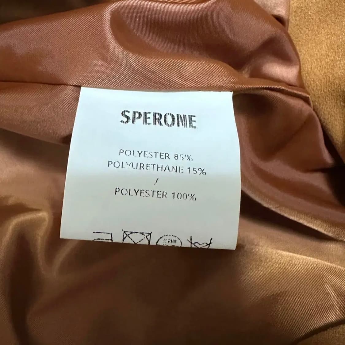 SPERONE 스페로네 스웨이드 블루종 자켓 브라운 L 상품이미지6