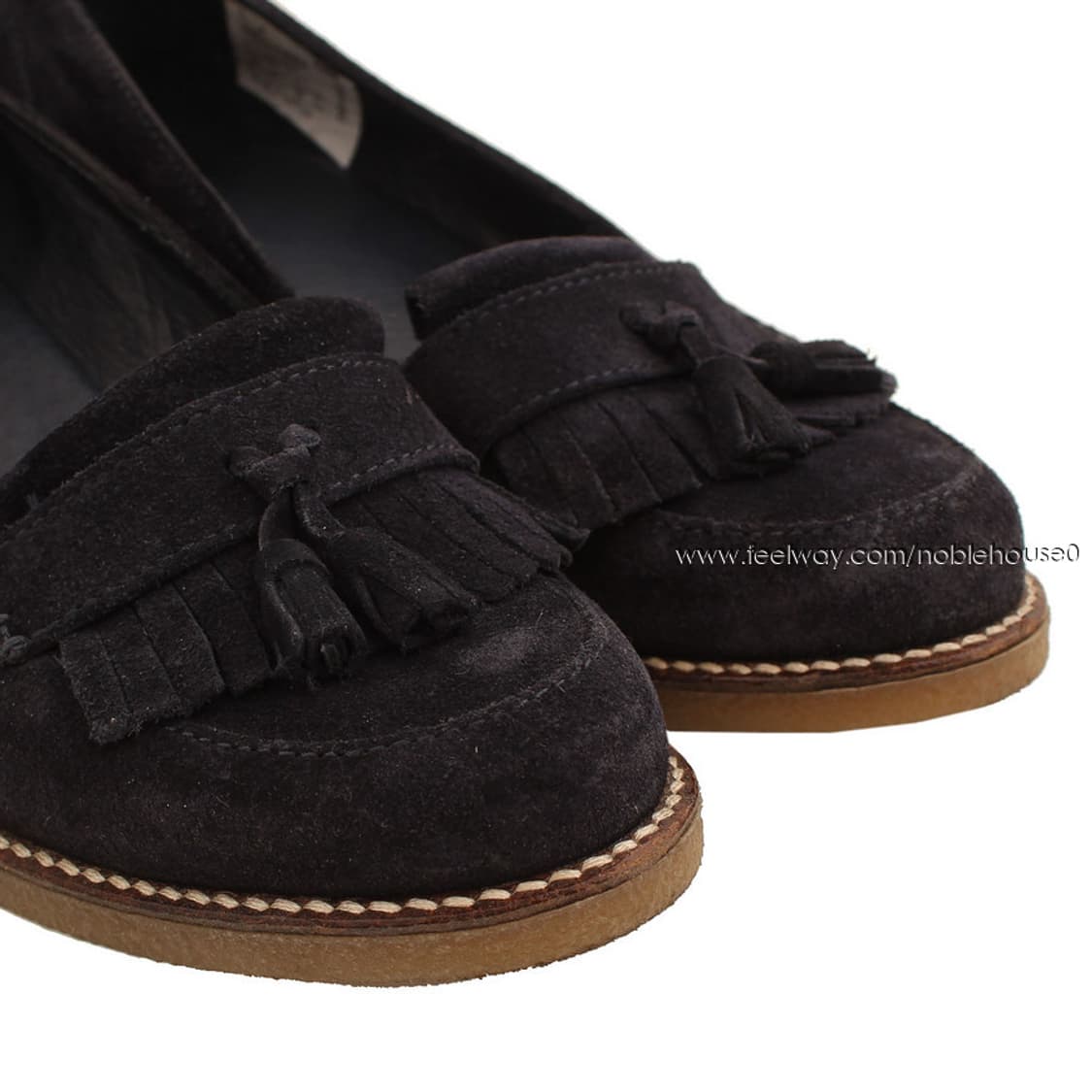 프레드페리 네이비 스웨이드 테슬 웨지 모카신 (국내 245mm) 상품이미지6