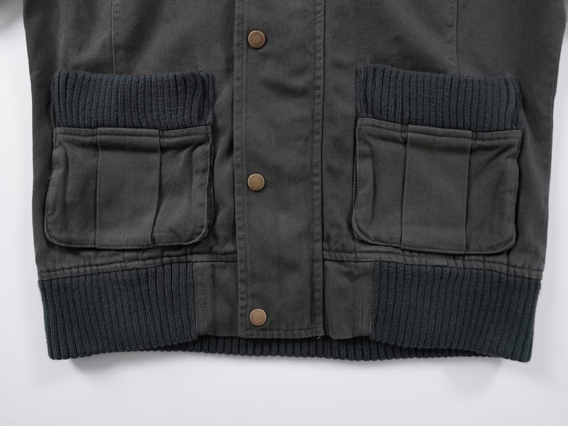 라뮤에 차콜 빈티지 워싱 후드 밴딩 자켓 상품이미지5