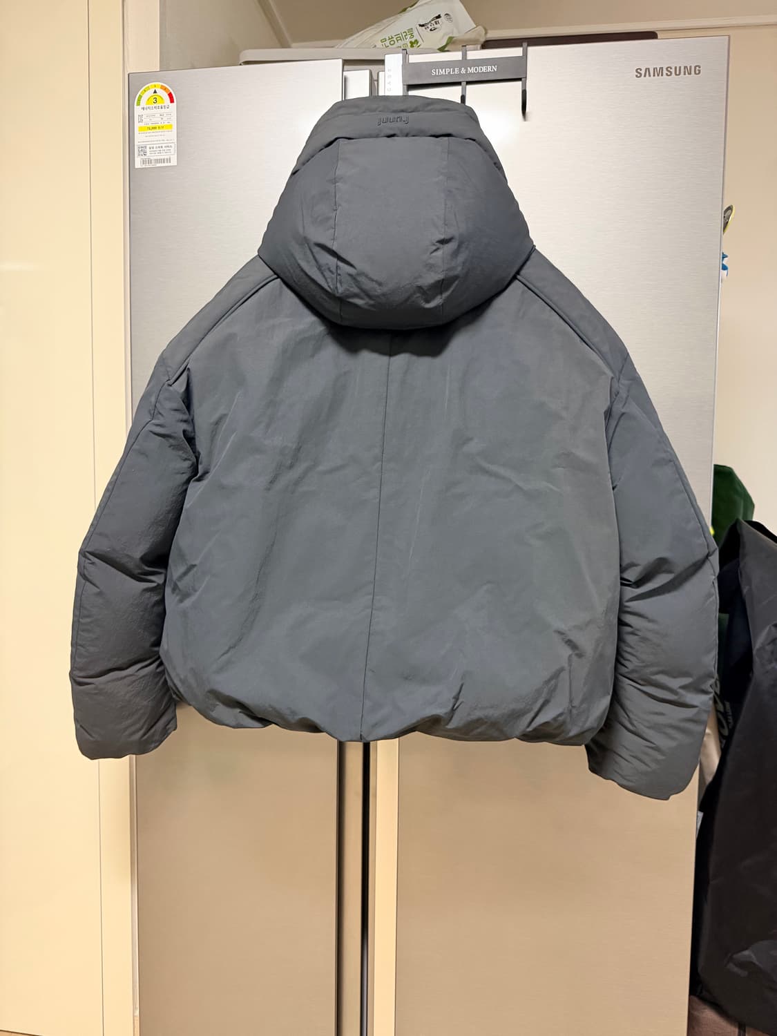 준지 23fw 189 패딩 그레이 48 상품이미지2