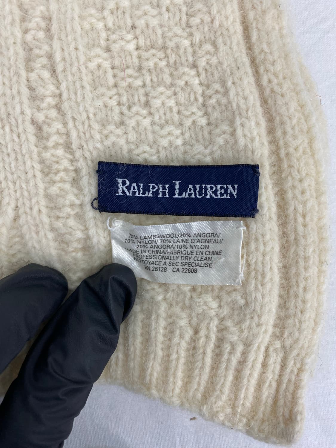 랄프로렌 꽈배기 램스울 머플러 상품이미지2