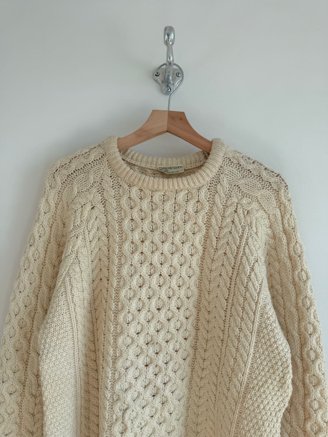 IRELAND 퓨어 울 피셔맨 니트(울마크) 상품이미지2