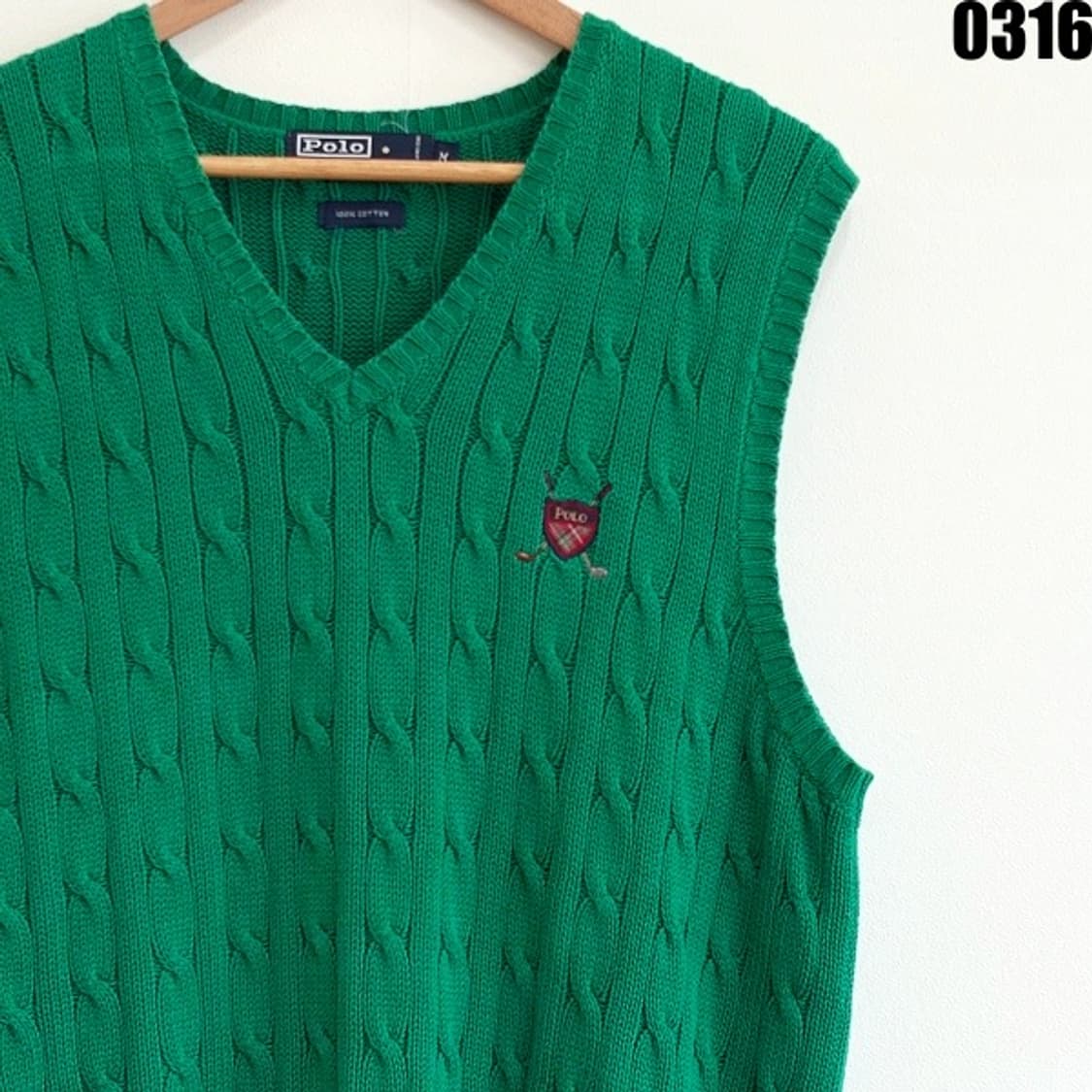폴로 랄프로렌 클래식 케이블 니트 베스트 M 0316  상품이미지2