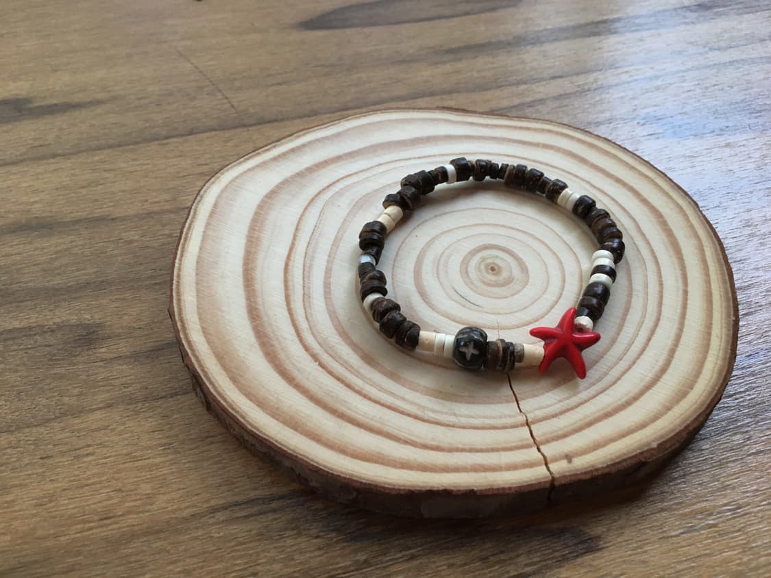 wood starfish bracelet 상품이미지2