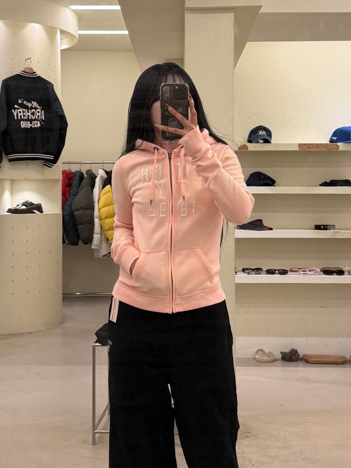 아베크롬비 피치 핑크 후드집업 U927 상품이미지1