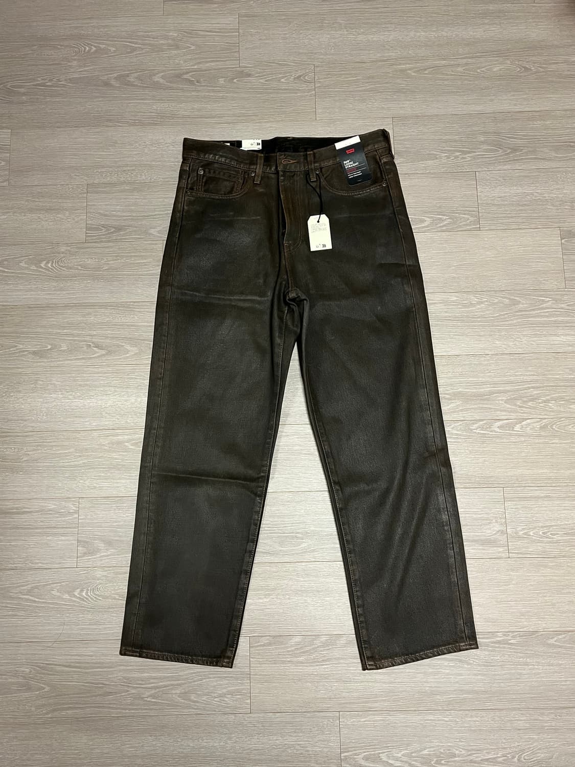 (국내미발매, 새상품) 리바이스 568 왁스 코팅 데님 팬츠 상품이미지1