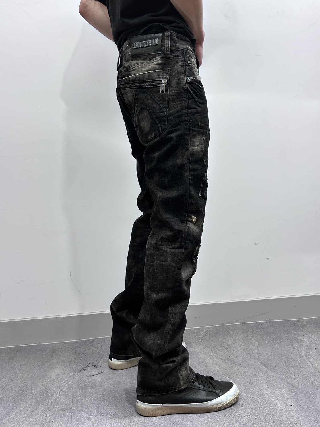 버커루 하드 워싱 디스트레스드 데님  상품이미지2
