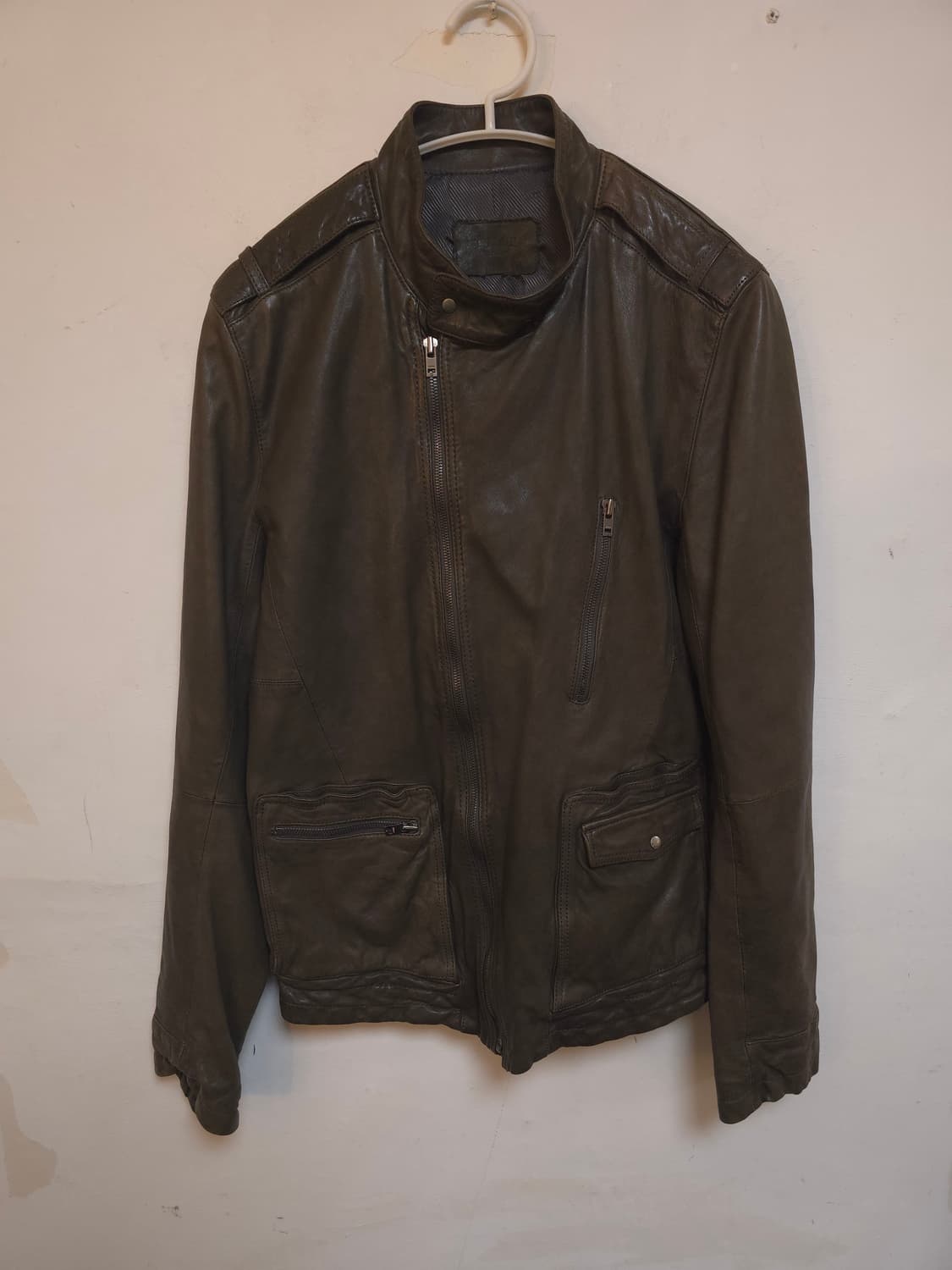 타임 옴므 브라운 양가죽 라이더 자켓 95 상품이미지3