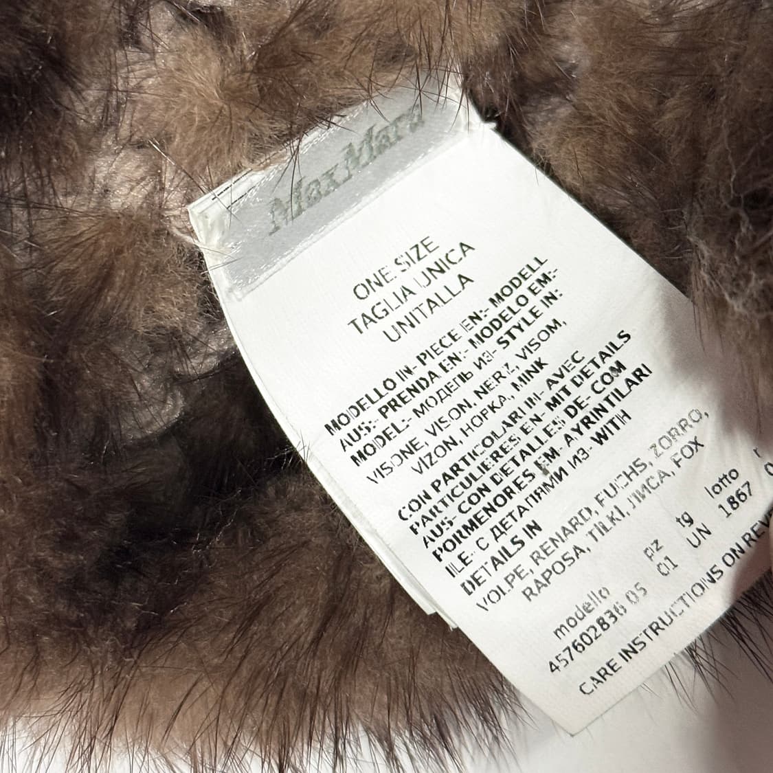 막스마라 밍크 폭스퍼 비니 상품이미지2