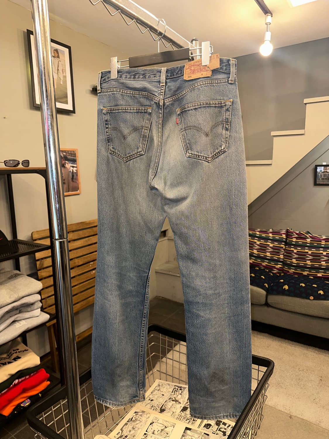 90’s Levi’s 501 273 distressed denim 상품이미지8