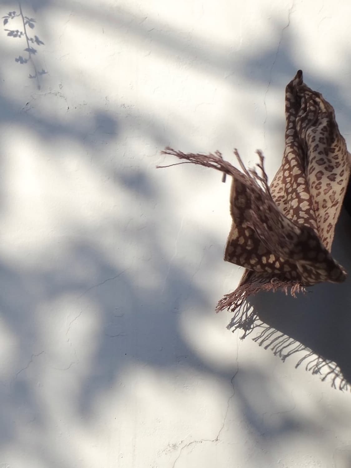 Leopard double side muffler / brown 상품이미지1