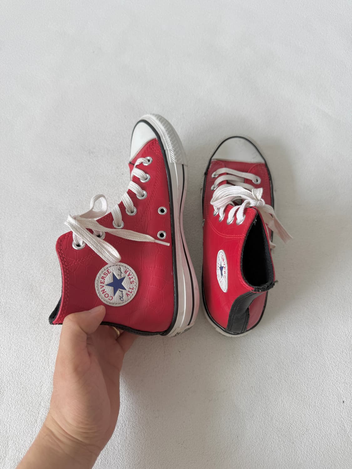 컨버스(Converse) 스투시 크록 레더 하이(13년도 출시,속 깔창X 상품이미지5