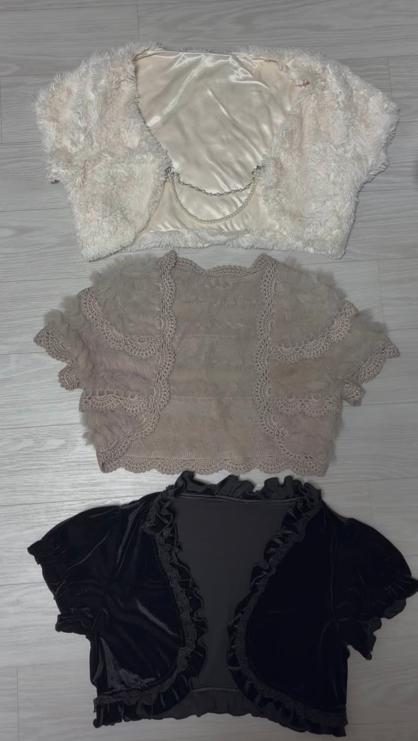 일본 고급 빈티지 반팔 볼레로  상품이미지1