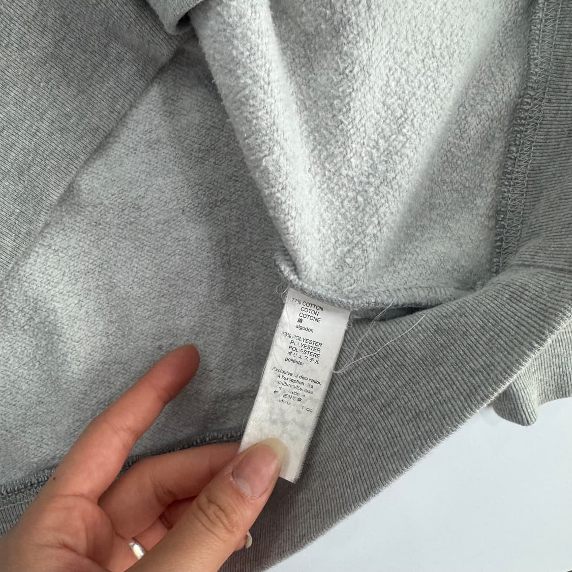 Gap 갭 블랙로고 그레이 후드티  상품이미지6