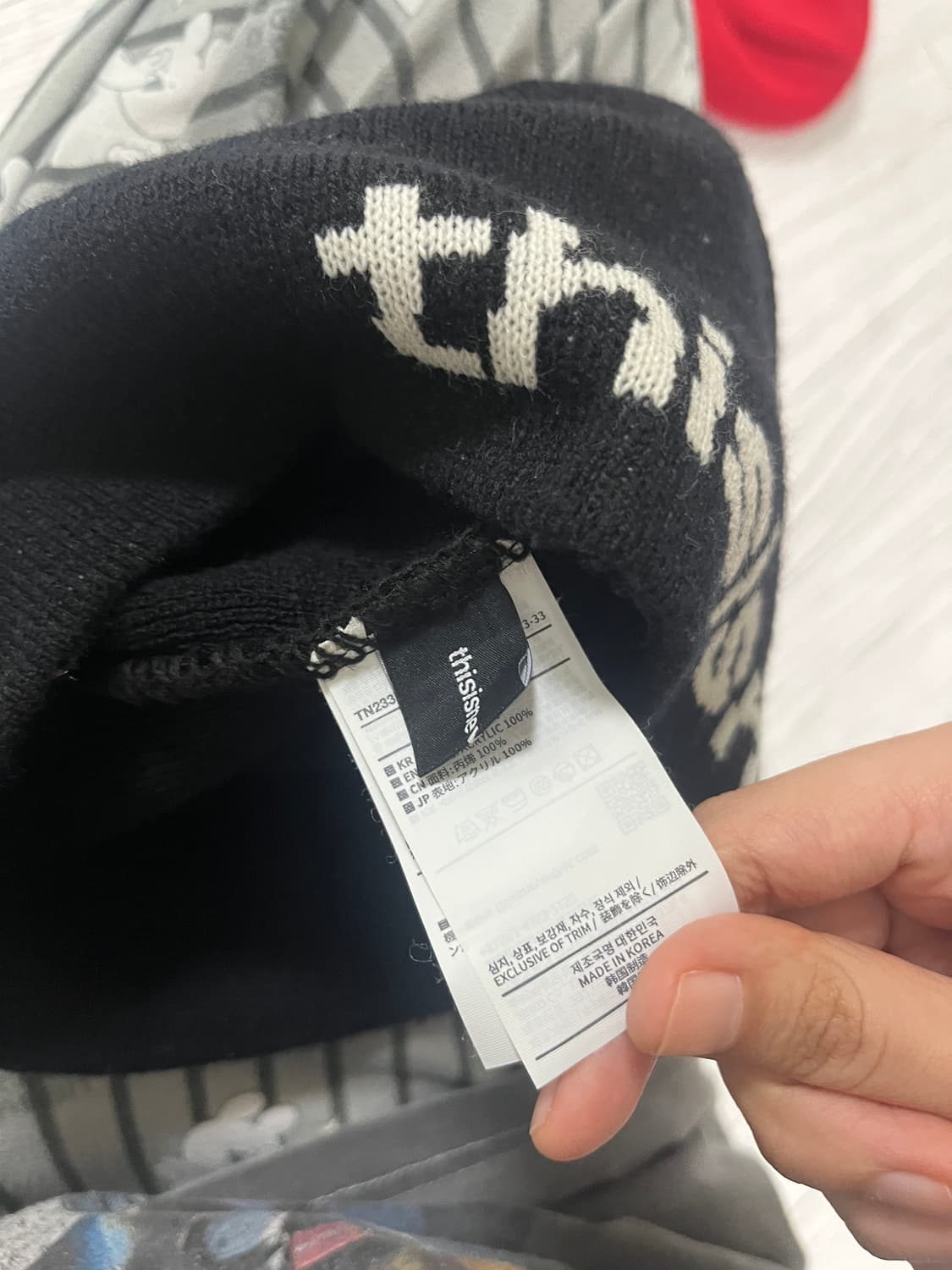 디스이즈네버댓 SP-Logo No Cuff Beanie Black 상품이미지2