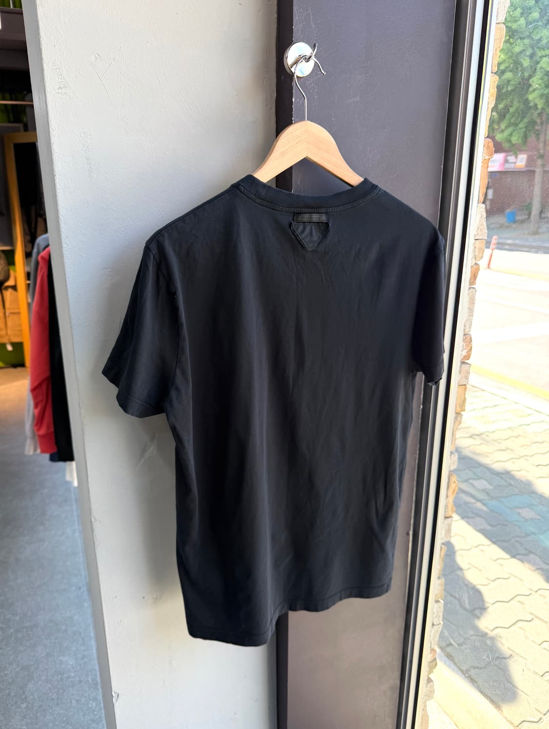 XL/ 프라다 고스트 삼각로고 라운드 반팔 상품이미지6
