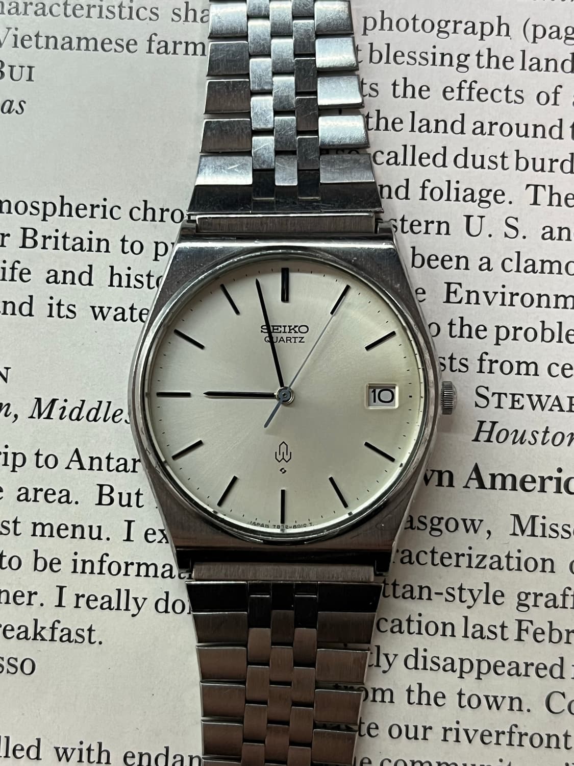 빈티지 세이코 엠블럼 쿼츠 드레스 워치 상품이미지1
