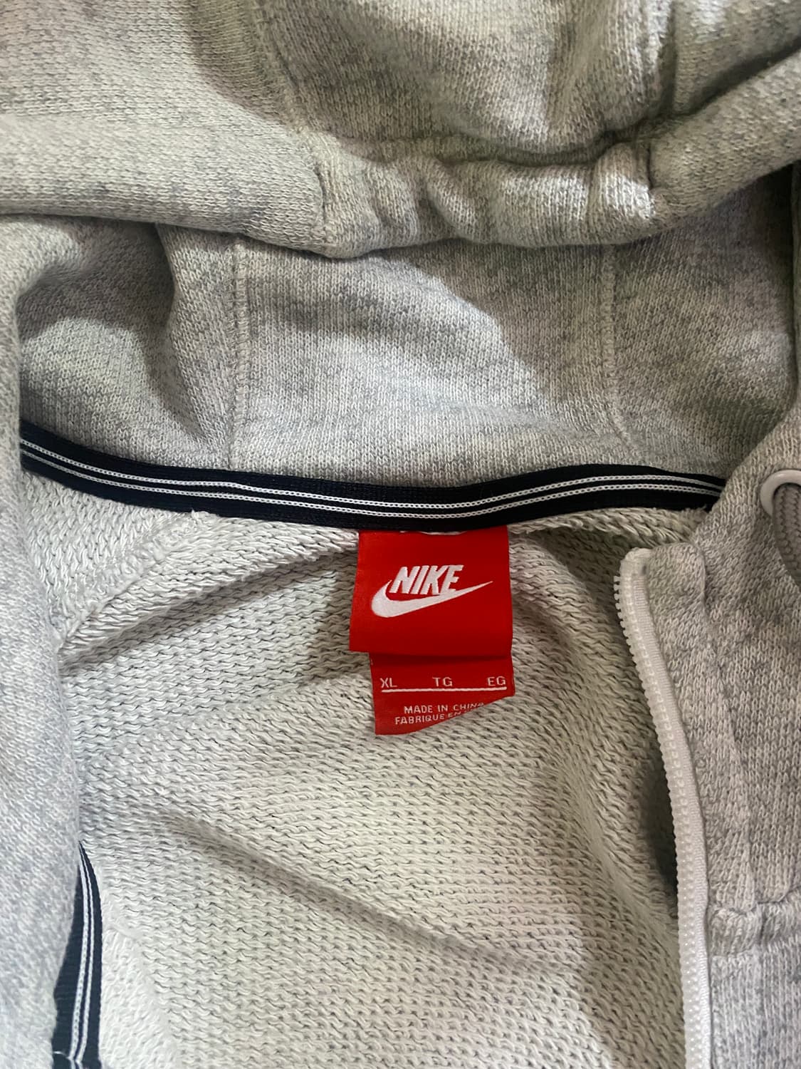 나이키 그레이 후드집업 XL 상품이미지2