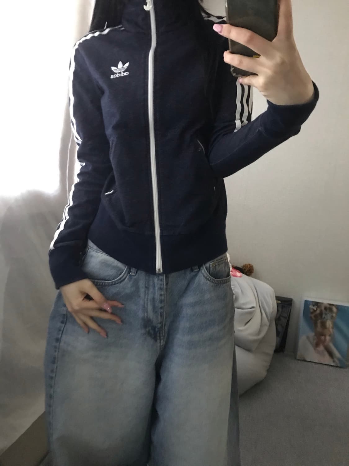 아디다스 딱붙핏 데님 져지 상품이미지3