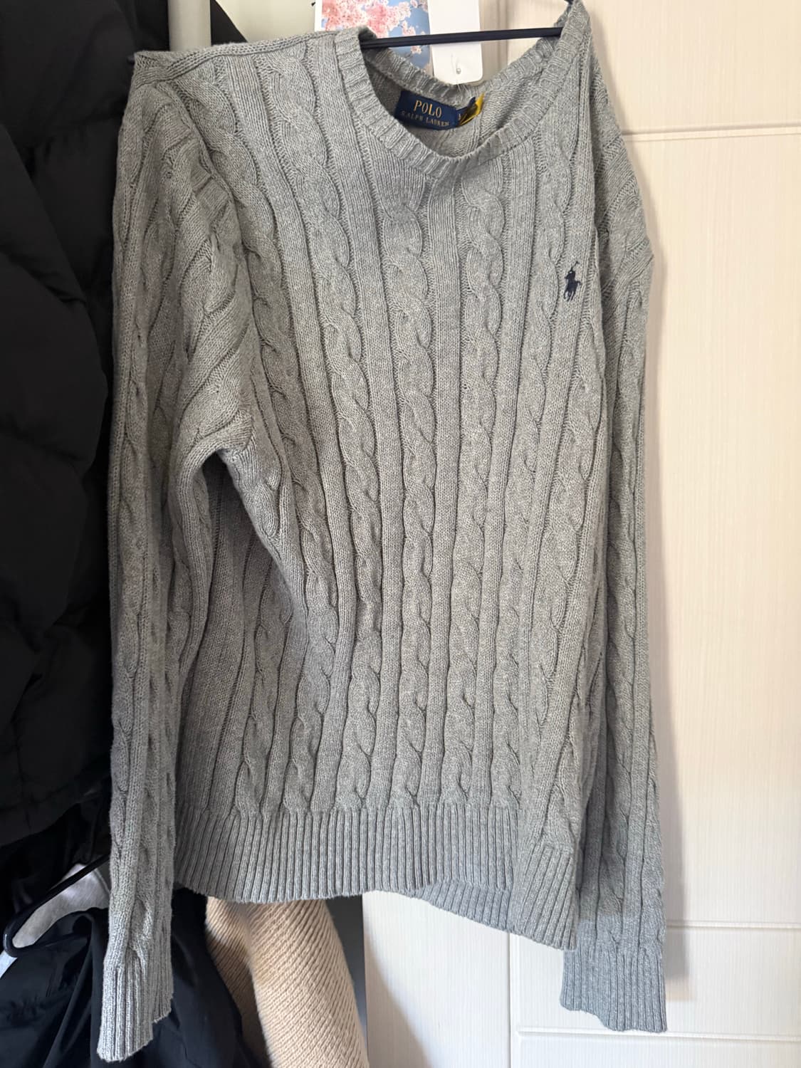 폴로 꽈배기 니트 L 상품이미지1