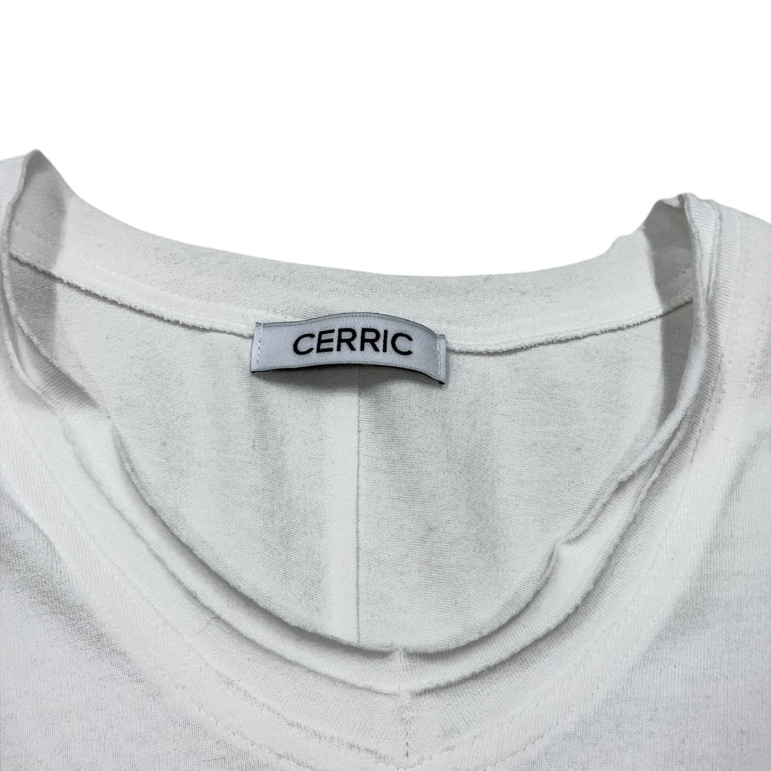 CERRIC 세릭 더블 슬리브 긴팔 티셔츠 화이트 상품이미지2