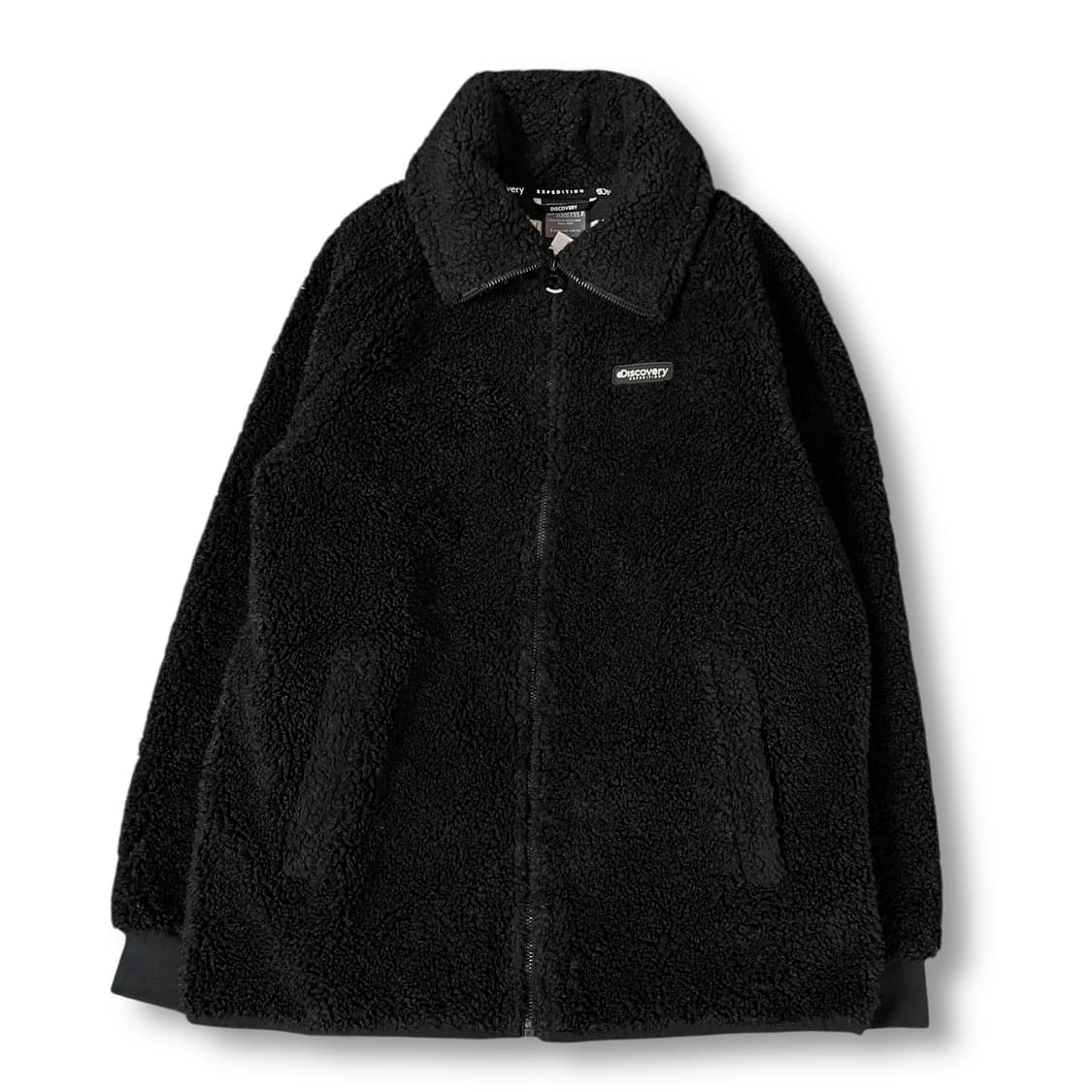 디스커버리 블랙 뽀글이 집업 자켓 90 상품이미지1