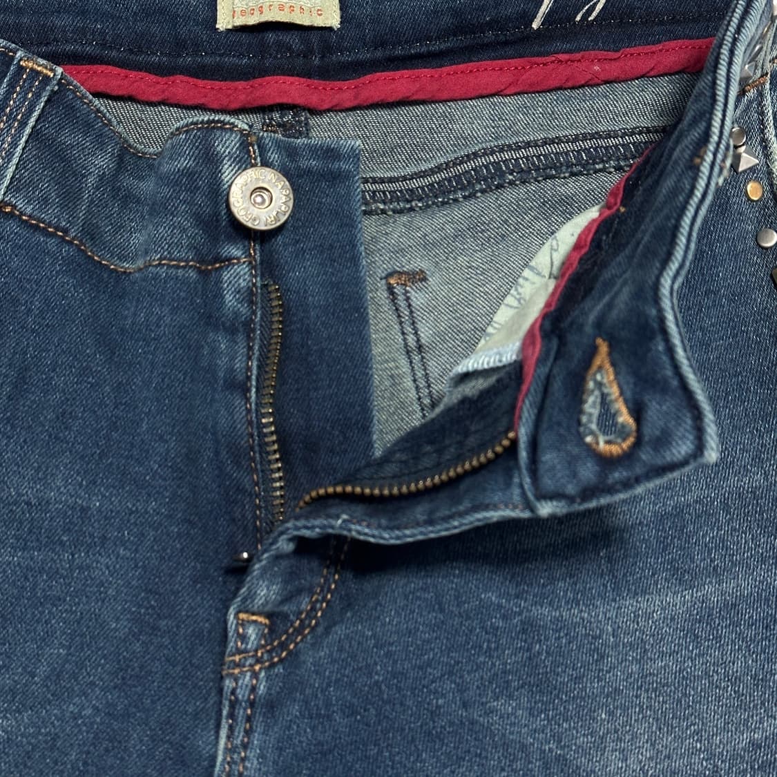 (택있음) 나파피리 링달 스터드 데님 팬츠 상품이미지6