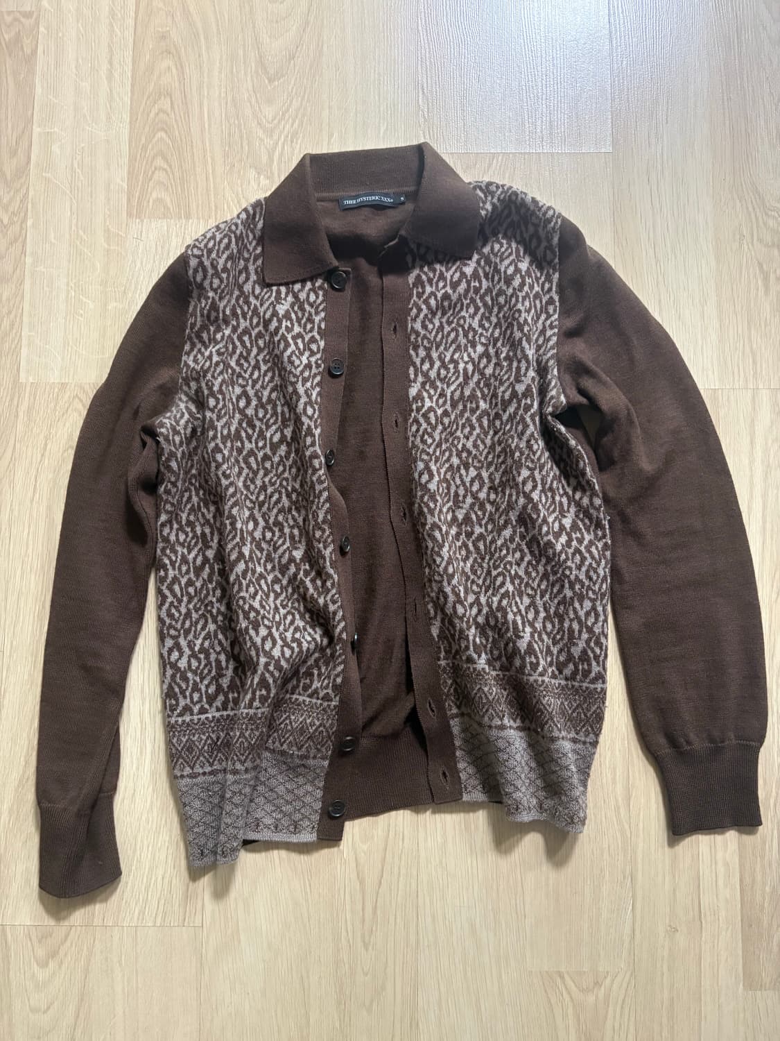 히스테릭 글래머 xxx 패턴 가디건 상품이미지1