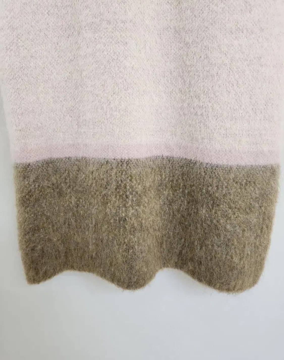 구호 모헤어 하프슬리브리스 롱니트 원피스 55사이즈 상품이미지6