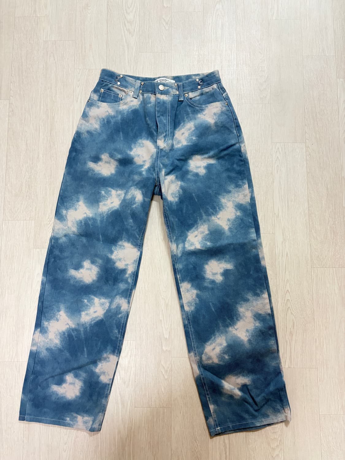 어반드레스 버클 와이드 데님 팬츠 클라우드블루 1사이즈 상품이미지2