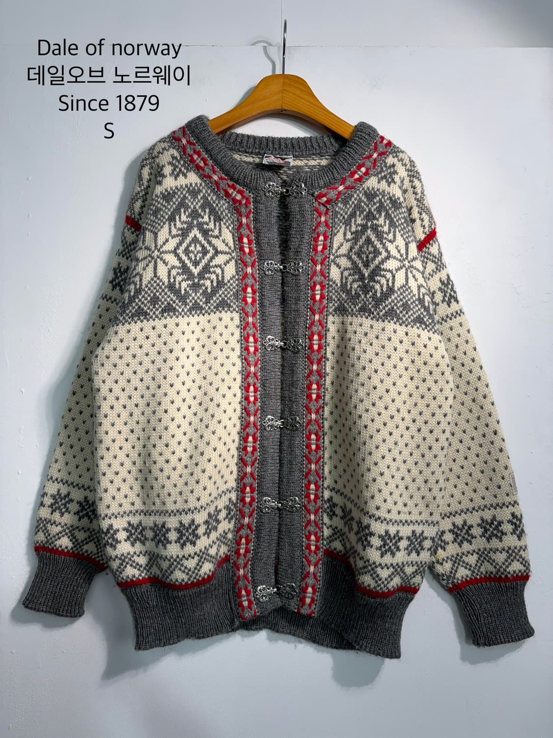 [S]Dale of norway 데일오브노르웨이 울100% 노르딕가디건 상품이미지1