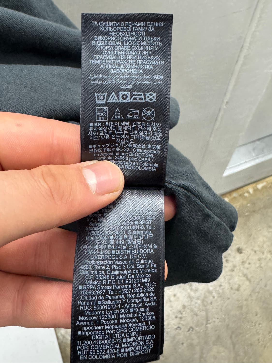 YZY GAP Dove Crop Tee 블랙 L 상품이미지8