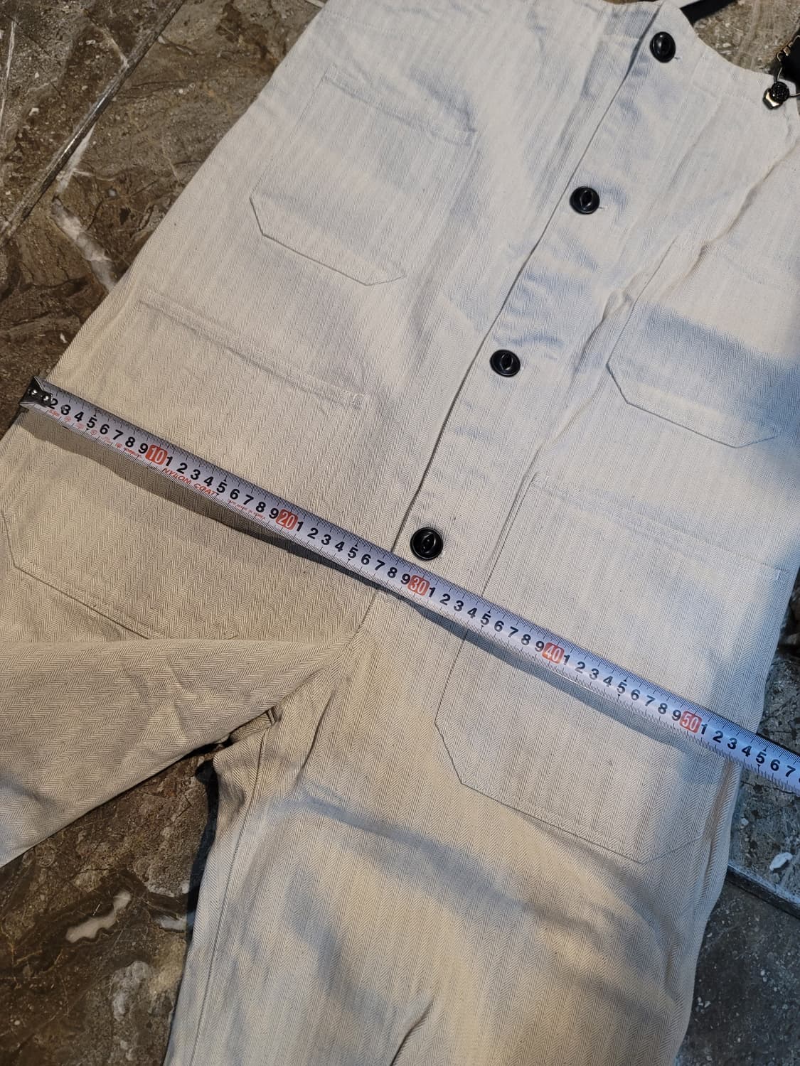 사무라이진 오트밀 헤링본 오버롤 (일본한정판) 상품이미지6