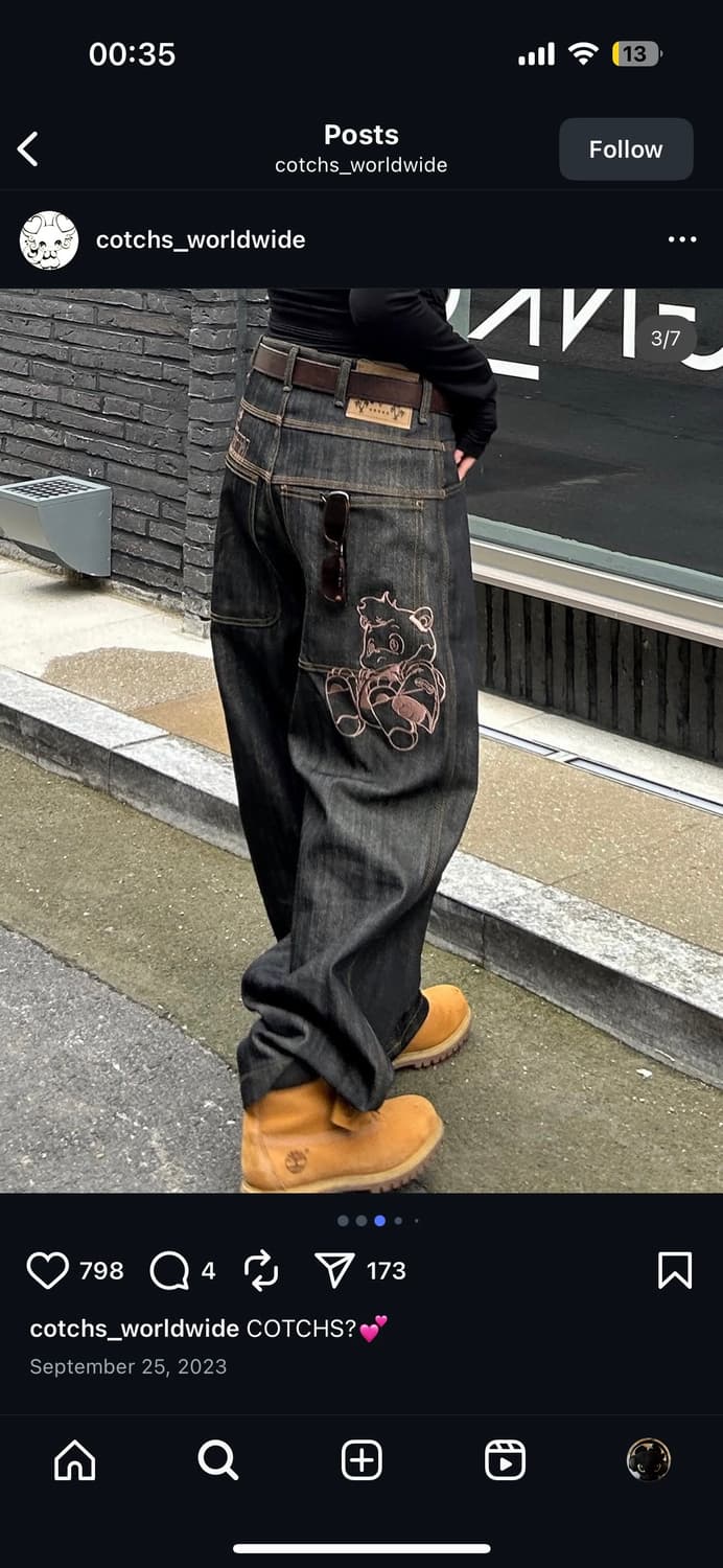 COTCHS 카치스 갤럭시 데님 바지 상품이미지2