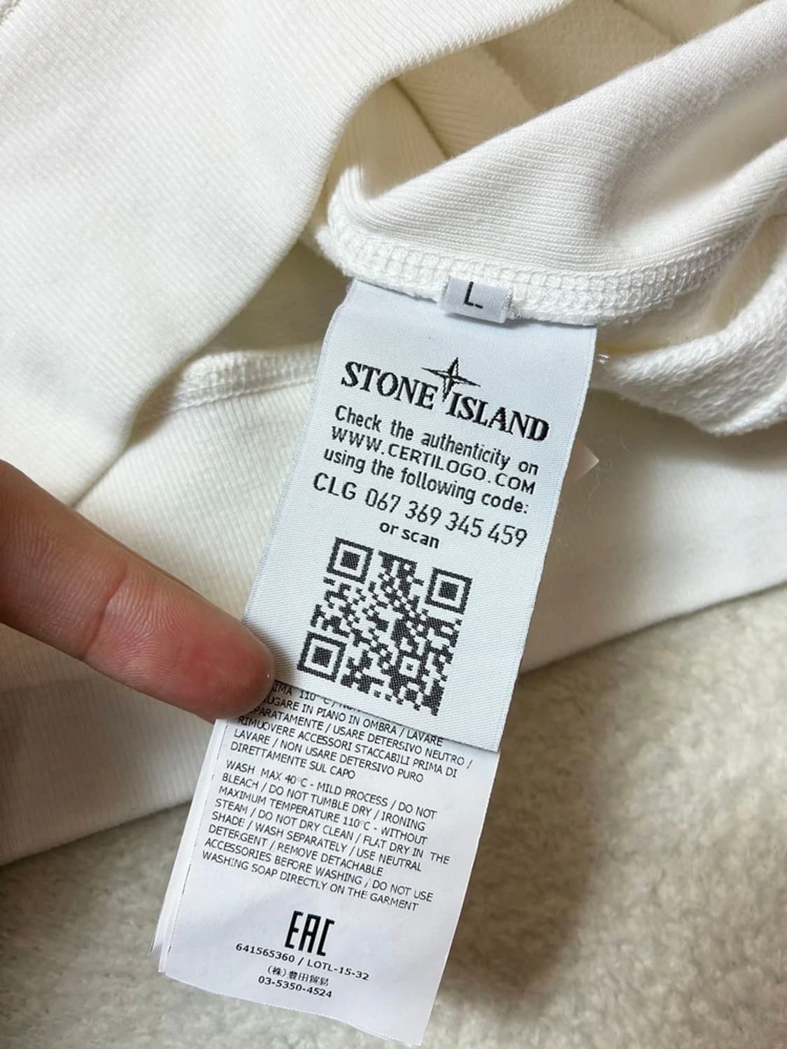 스톤아일랜드 와펜 패치 크루넥 맨투맨 PN6370 상품이미지8