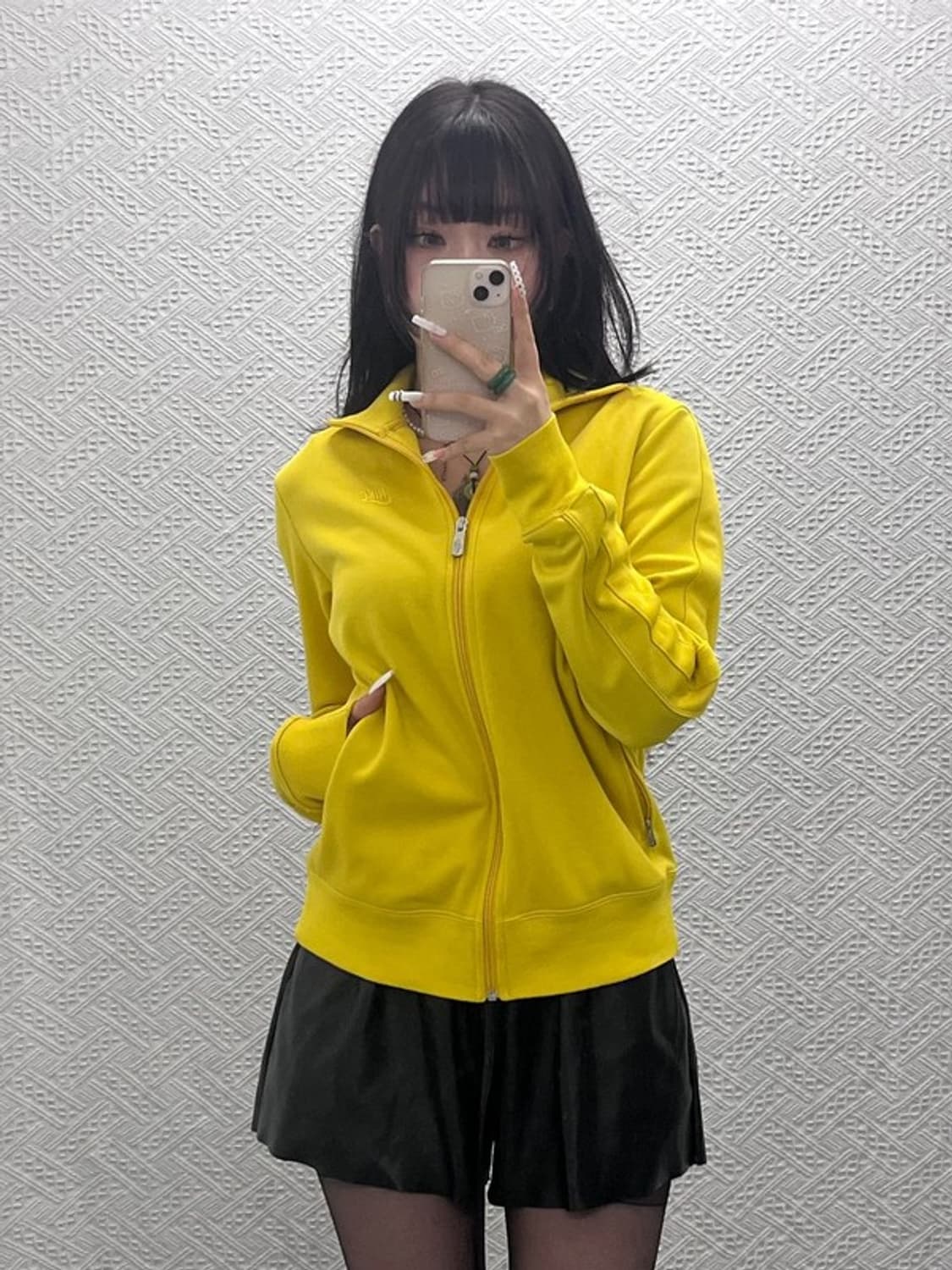 나이키 레트로 Y2K 00's 슬림핏 머스타드 져지 집업 M C10811 상품이미지1