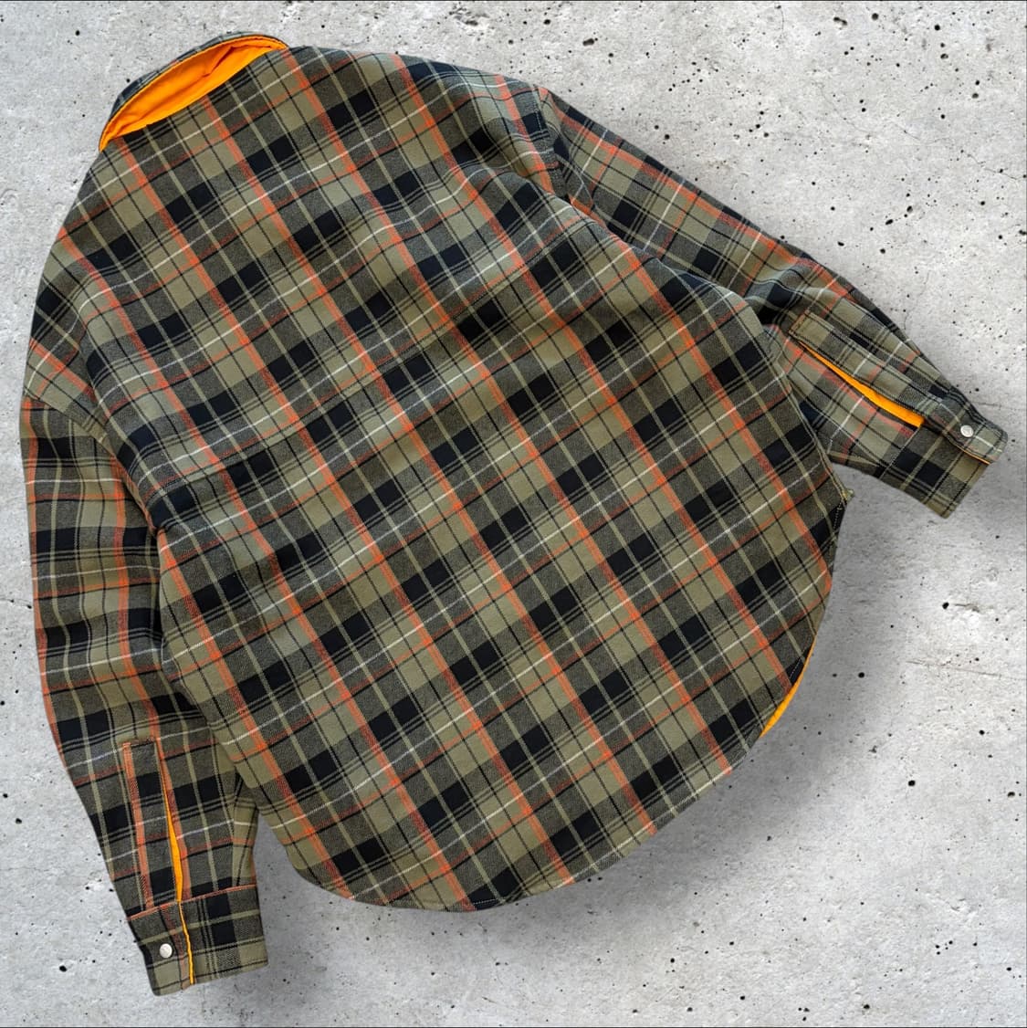 [M] 컨버스 리버시블 퀼팅 자켓 옐로우 체크 C436 상품이미지4