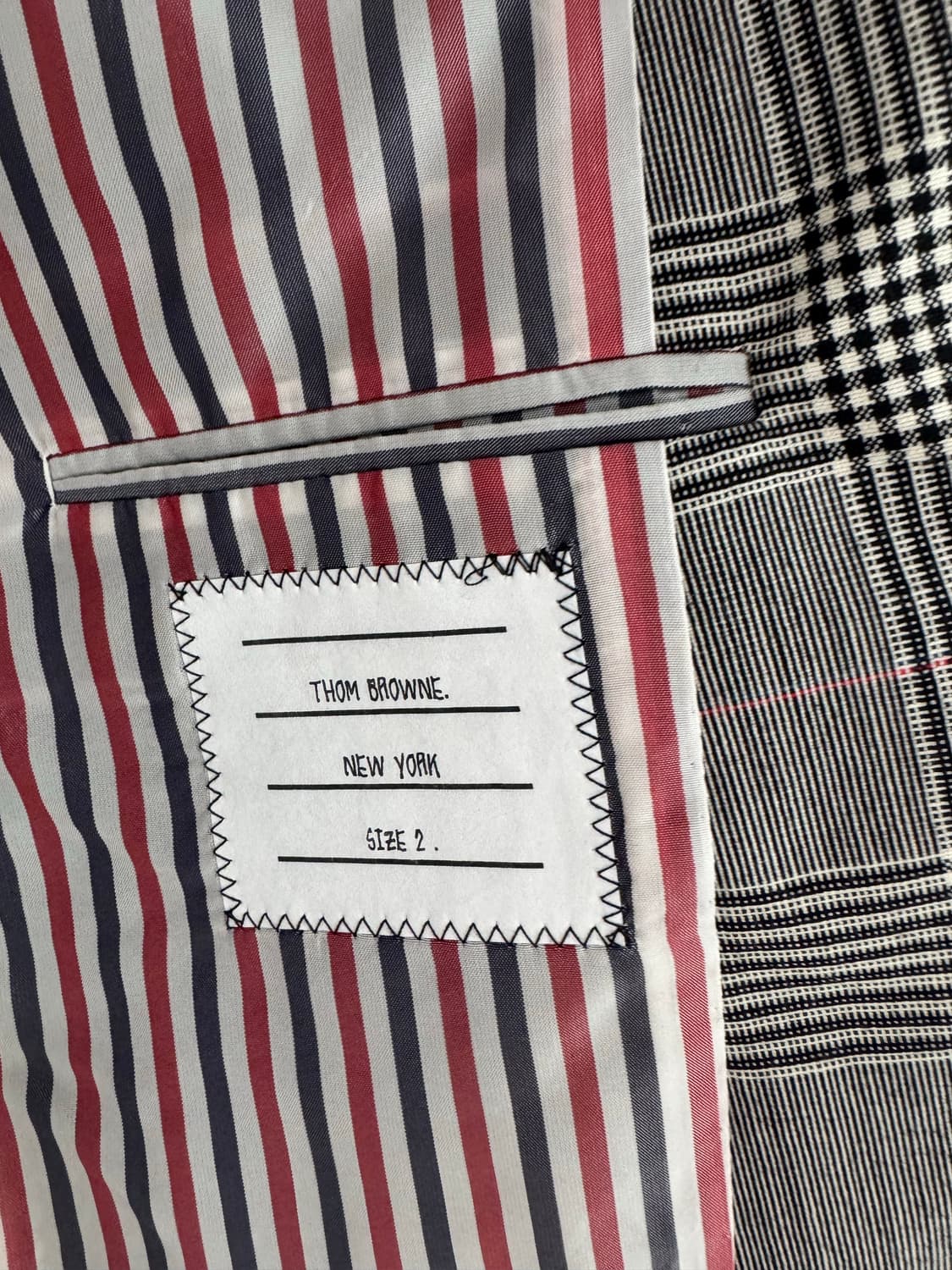 [Thom Browne] 톰브라운 체크 블레이저 사이즈 2 상품이미지5