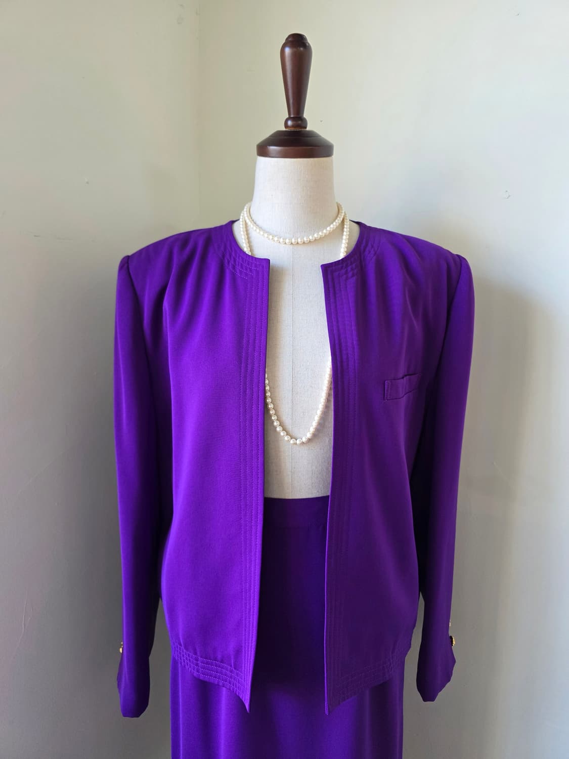 보라 오픈 자켓 셋업 상품이미지3