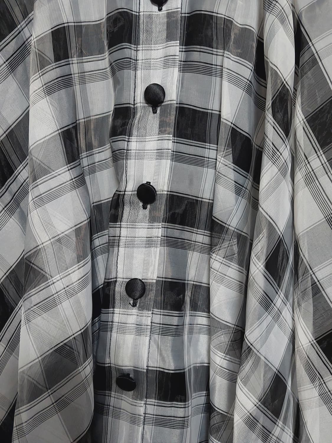 갸루 로리타 지뢰계 리본 레이스 블랙 체크 스커트 상품이미지3