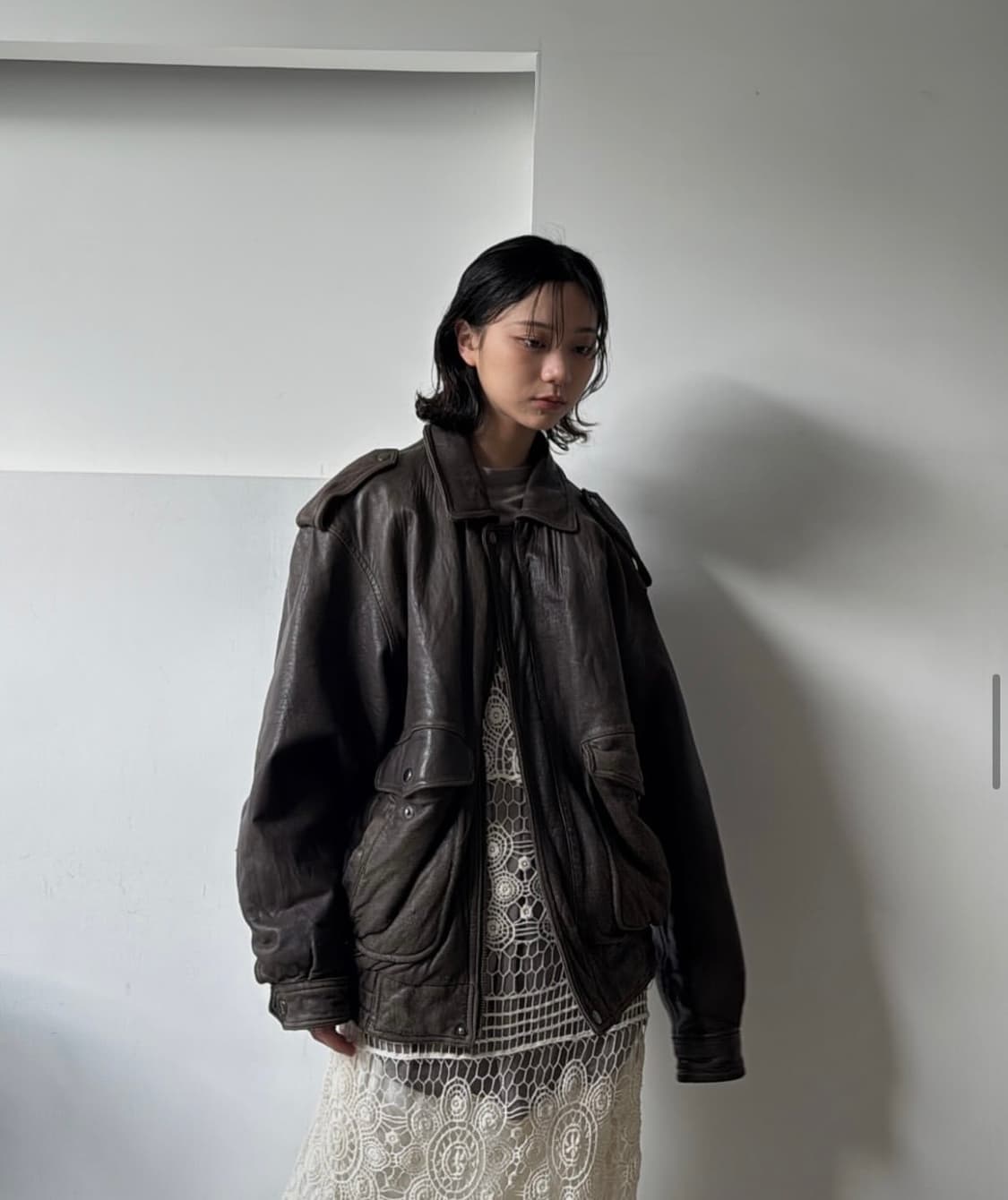 빈티지 가죽 자켓 레더 자켓 상품이미지3