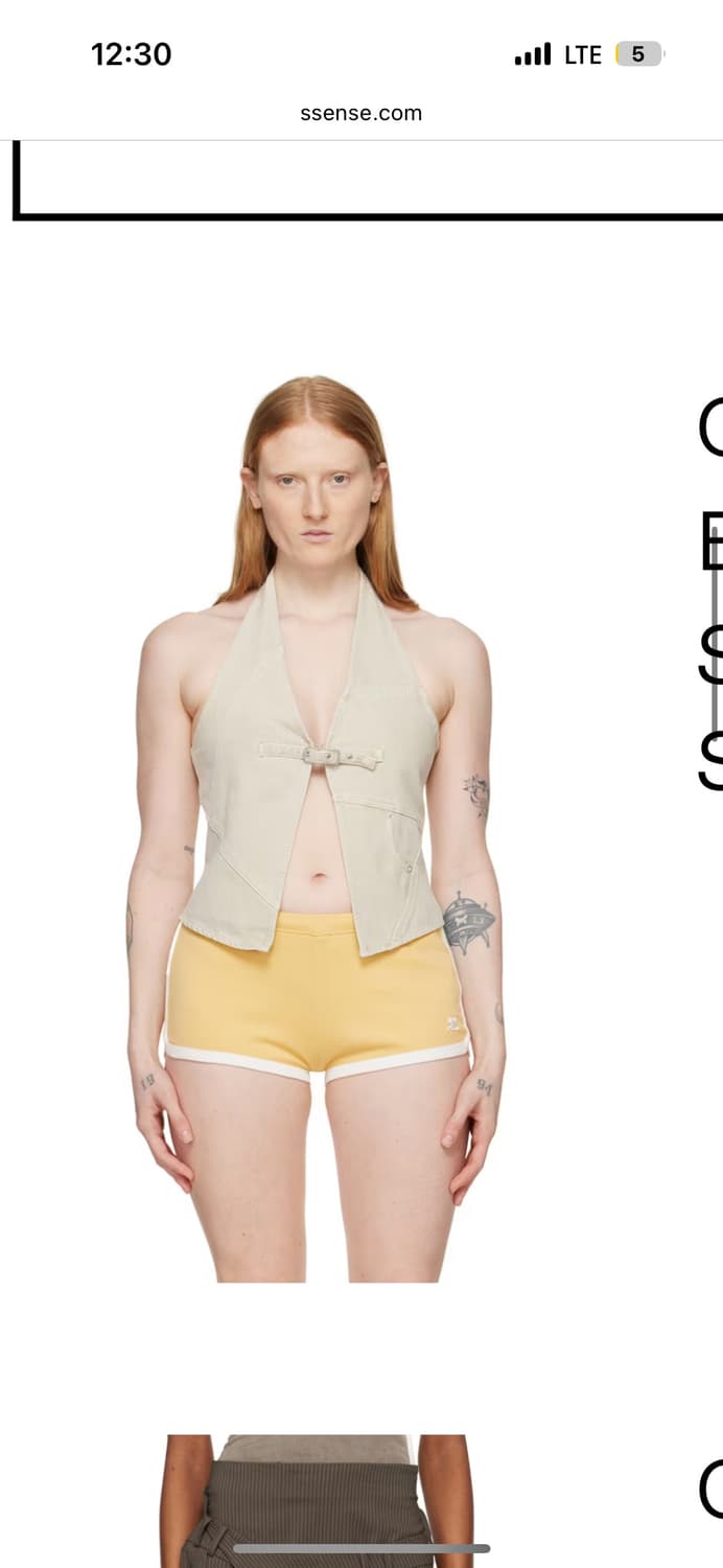 기마구아스 Gimaguas 홀터넥 크롭 탑 s 실착 1회 상품이미지7