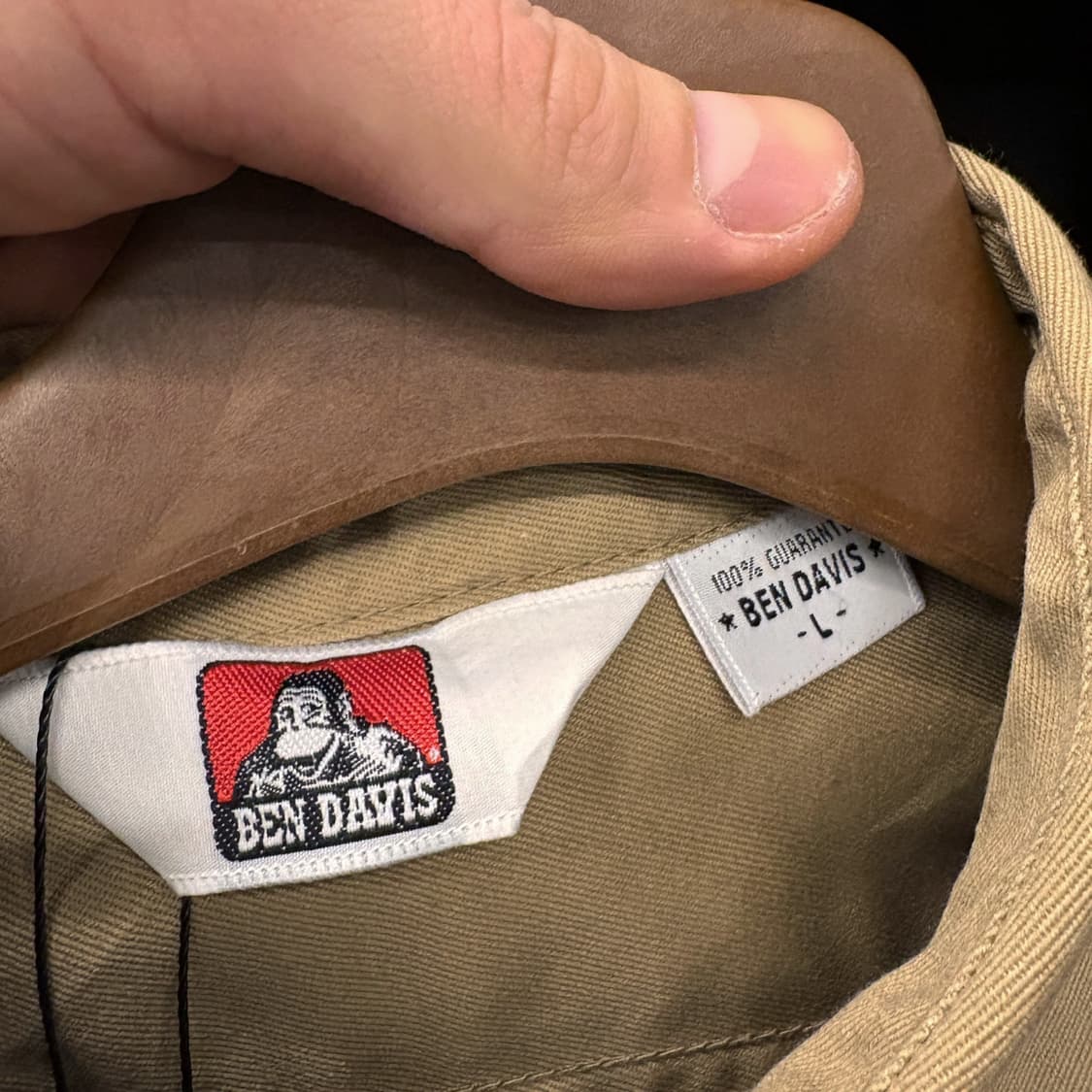 밴 데이비스 덕 캔버스 엠브로이드 패치 코튼 워크셔츠 N652 상품이미지7