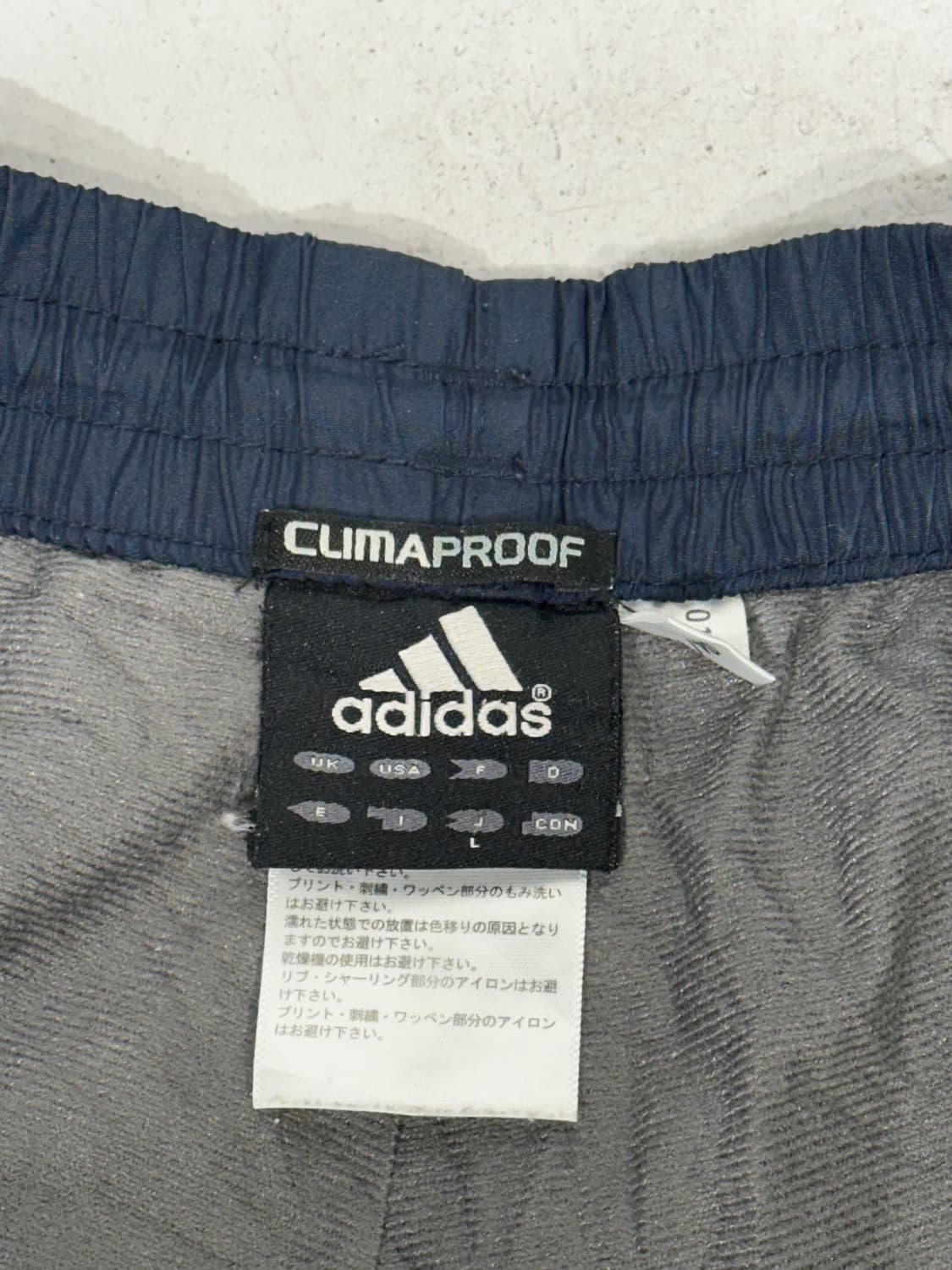 아디다스 네이비 그레이 삼선 와이드 트랙 팬츠 L 상품이미지7