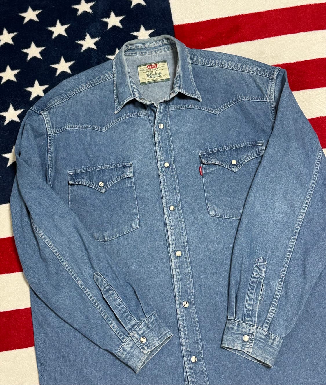 리바이스 웨스턴 데님 셔츠 빈티지 Levi’s [XL] 상품이미지9