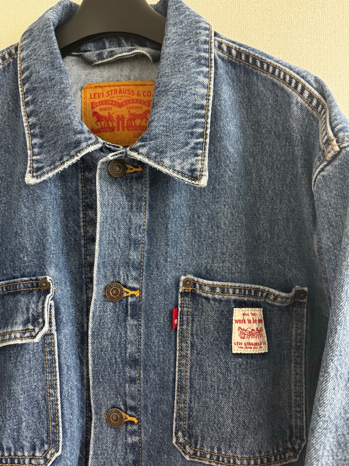 리바이스 LEVIS 워크 자켓 L Xl 빈티지 청자켓 상품이미지2